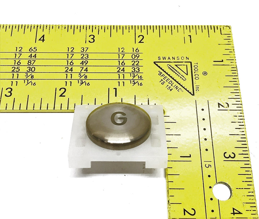 Unbranded Marked "G" Illuminated Elevator Panel Button NOS