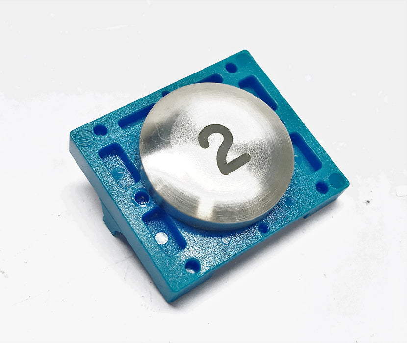 Unbranded Marked "2" Illuminated Elevator Panel Button NOS