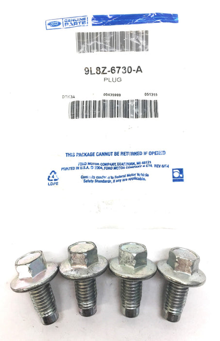Ford Genuine Parts Oil Pan Bolt 9L8Z-6730-A (9L8Z6730A) [Lot of 4] NOS