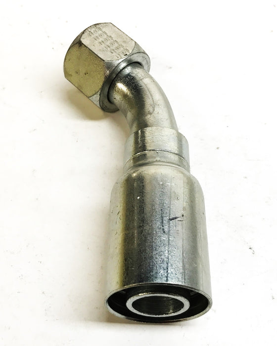 Eaton 1" x 1" 45 Degree Swivel Hydraulic Hose Fitting 16U-696 NOS