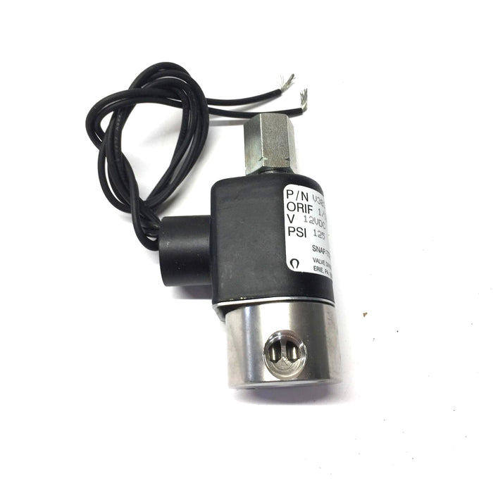 Snap-Tite/Allied Solenoid Valve 12VDC 125PSI 11W V30312-RVSV NOS