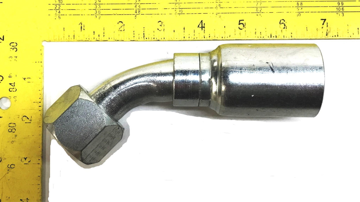 Eaton 1" x 1" 45 Degree Swivel Hydraulic Hose Fitting 16U-696 NOS