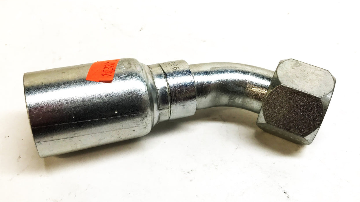 Eaton 1" x 1" 45 Degree Swivel Hydraulic Hose Fitting 16U-696 NOS