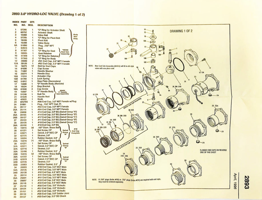 Unbranded Valve Repair Kit 2893 NOS