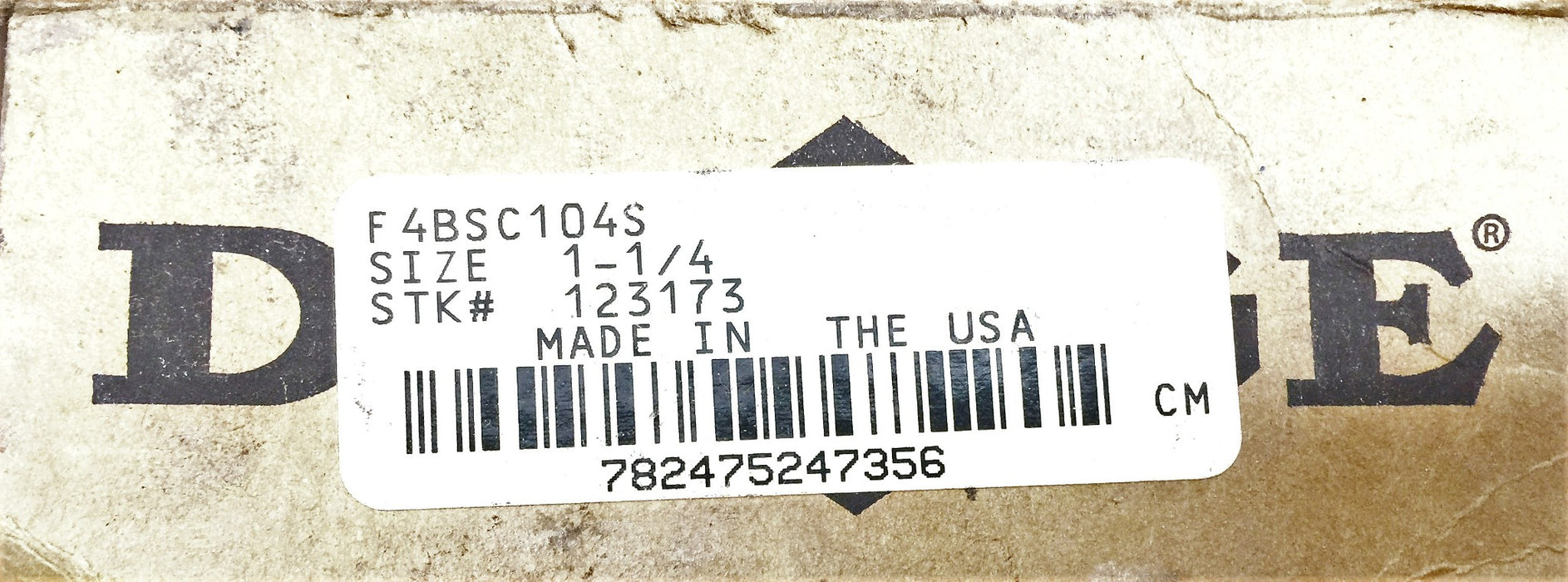 Dodge Flange Unit F4BSC104S NOS