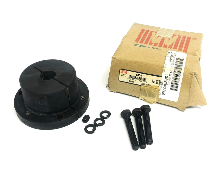 TB Woods Split Taper SG Bushing With Hardware SK34 (SK3/4) NOS