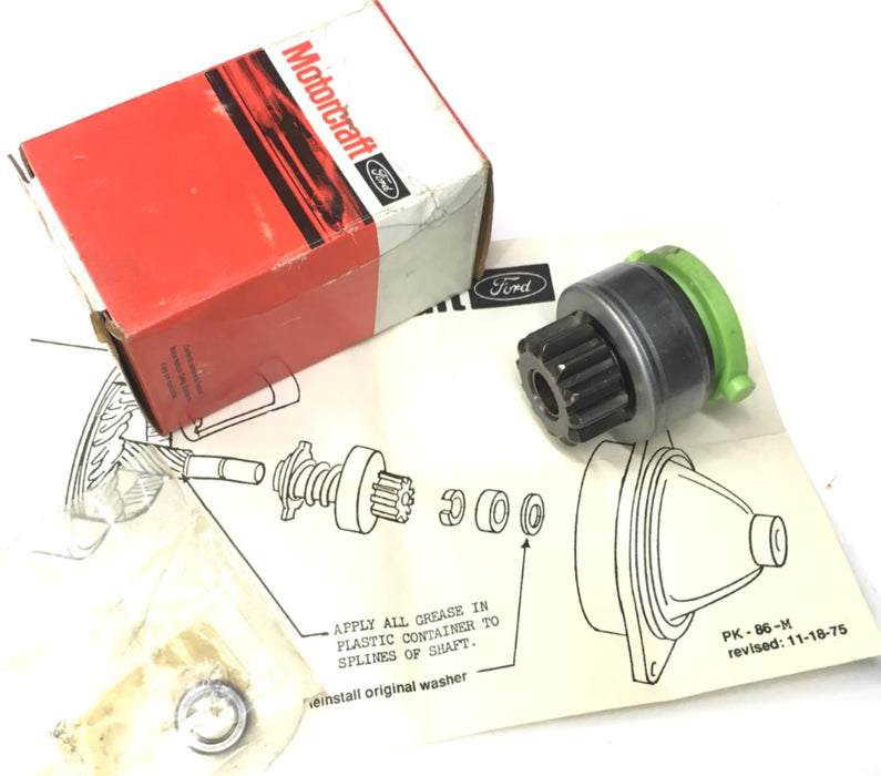 MOTORCRAFT Starter Drive PK-86-M NOS