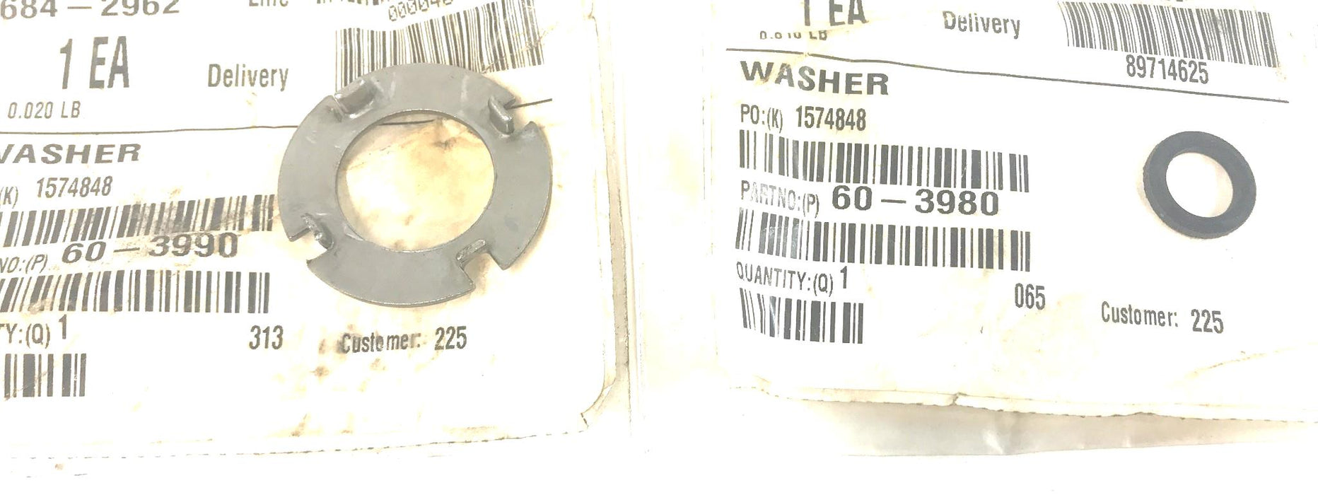 Toro Planetary Gear Washer + Thrust Washer Set (2 Washers) 60-3980/60-3990 NOS