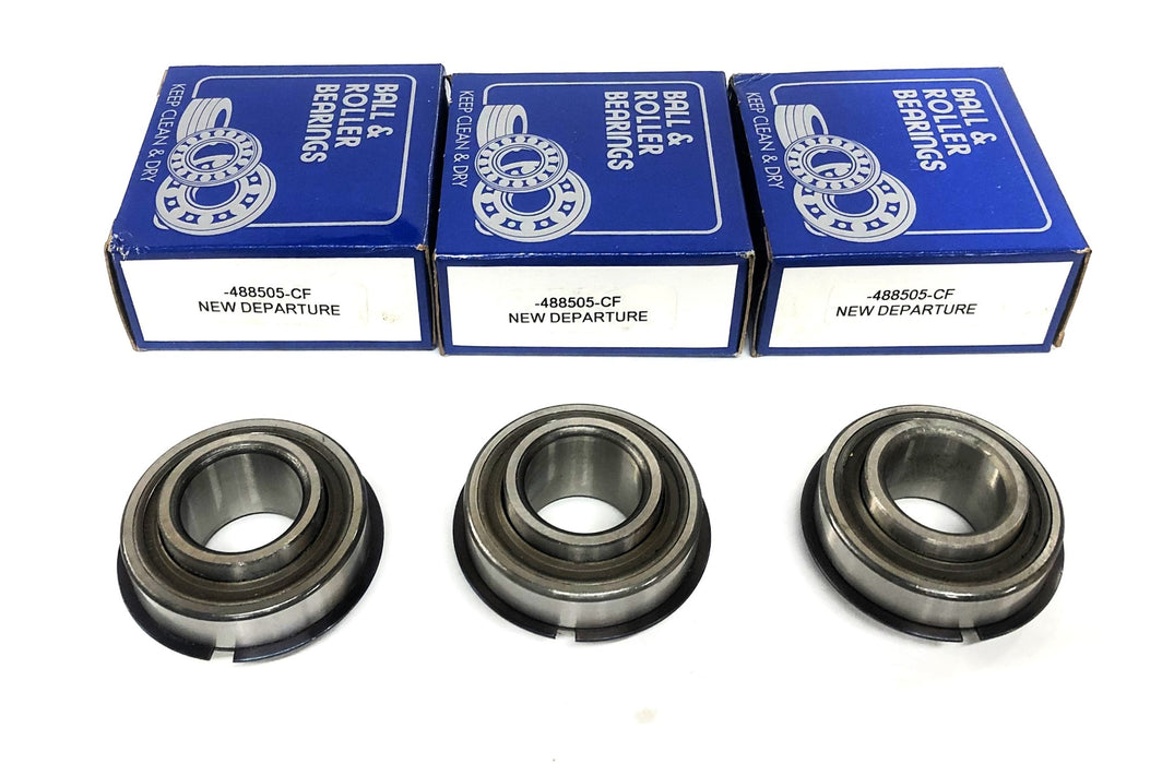 New Departure Ball Bearing With Snap Ring 488505CF [Lot of 3] NOS