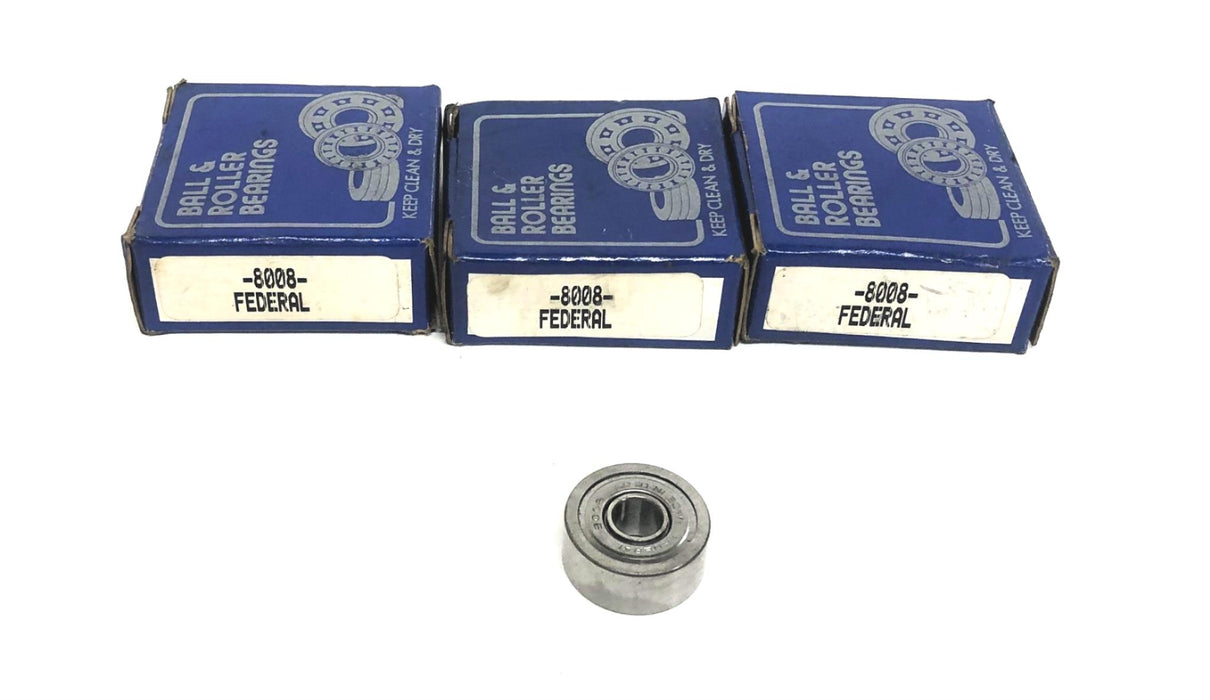 Federal Mogul Single Row Ball Bearing 8008 [Lot of 3] NOS