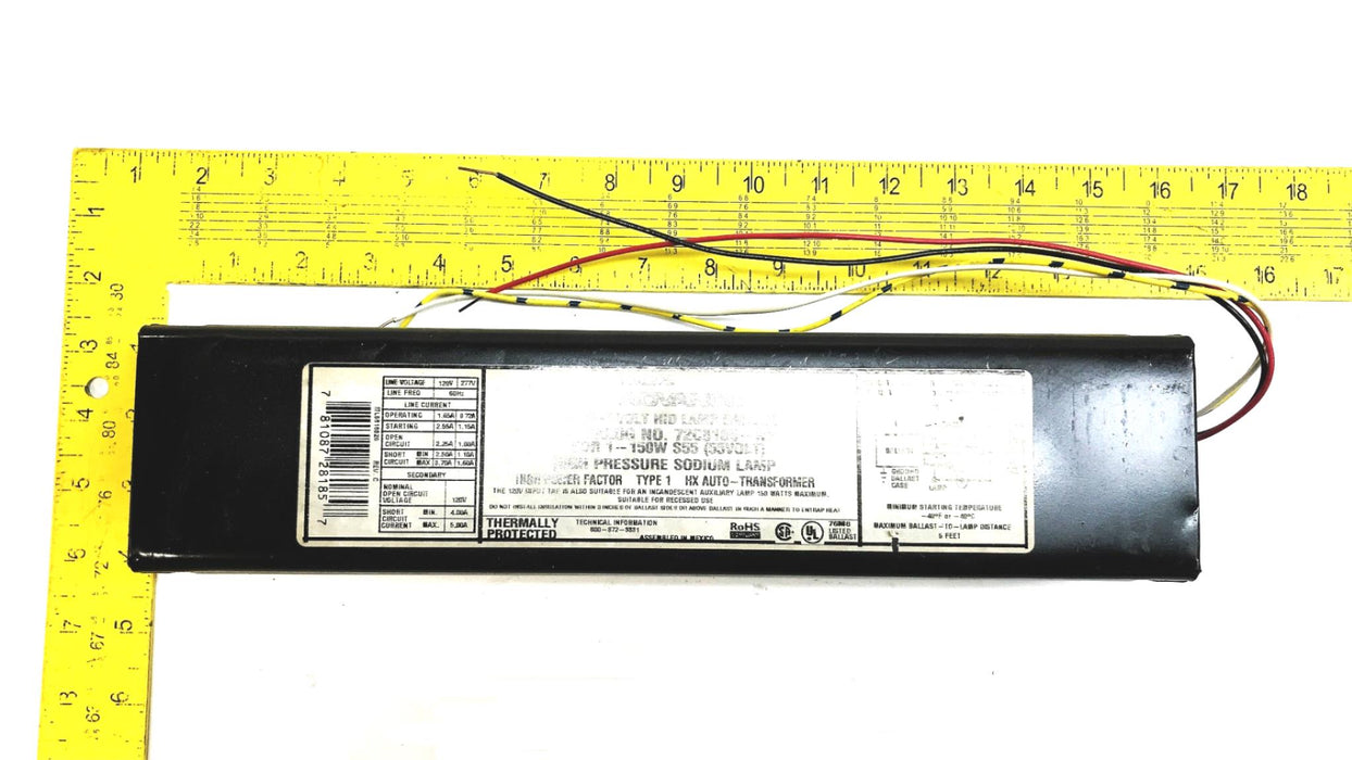 Philips Advance Lamp Ballast 72C8185NP NOS