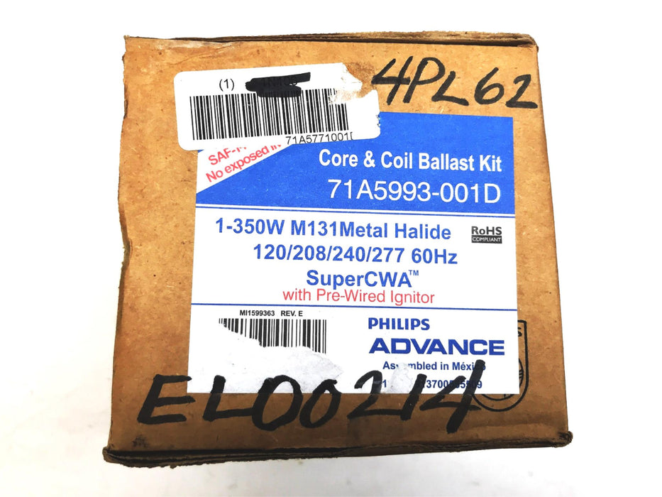 Philips Advance Core & Coil Ballast Kit 71A5993-001D NOS