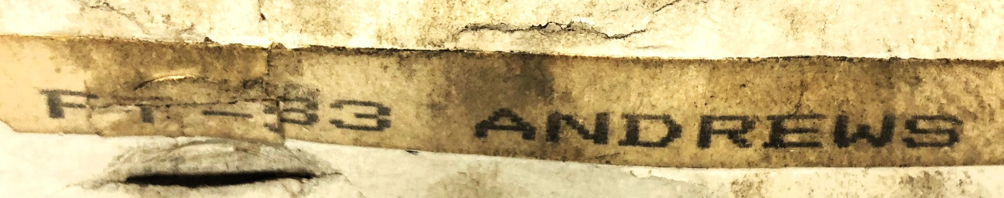 Andrews Thrust Ball Bearing FT-33 NOS