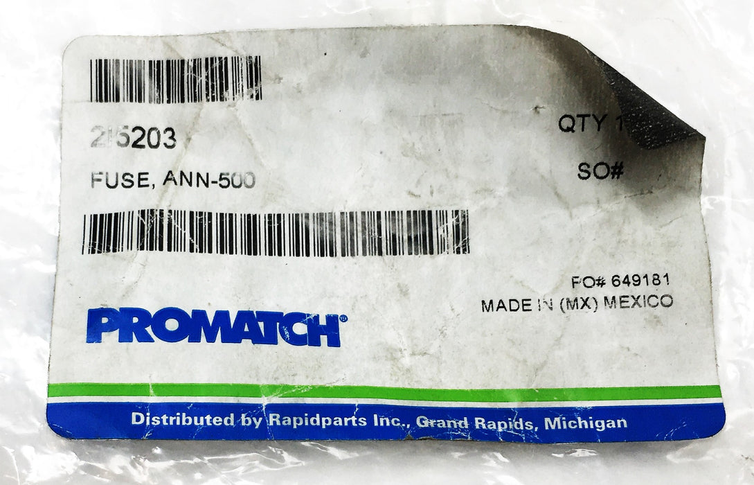 Bussmann Promatch Ann-500 Fuse 215203 NOS