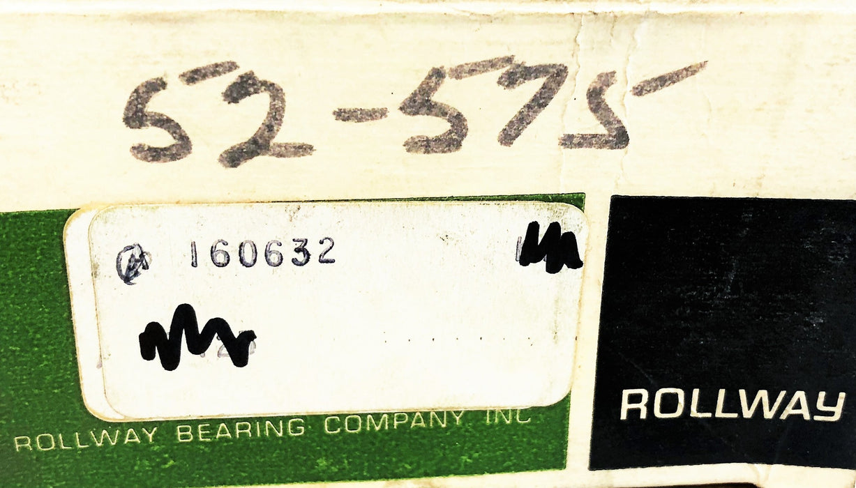 Rollway Needle Roller Bearing 160632 [Lot of 2] NOS