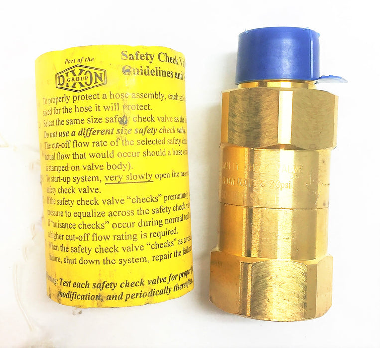 DIXON 3/4" Safety Check Valve SCVS6 160-180 SCFM NOS