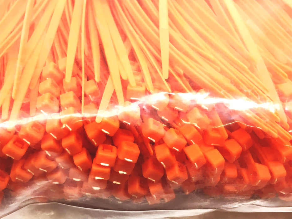 Ty-Flot 1000PCS Orange Floating 8X0.18 Inch 30LB Cable Ties TY830FLCPP3 NOS