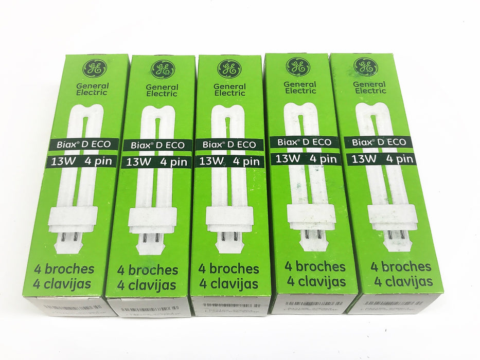 General Electric 13 Watt 4 Pin Fluorescent Lamp F13DBX  [Lot of 5] NOS