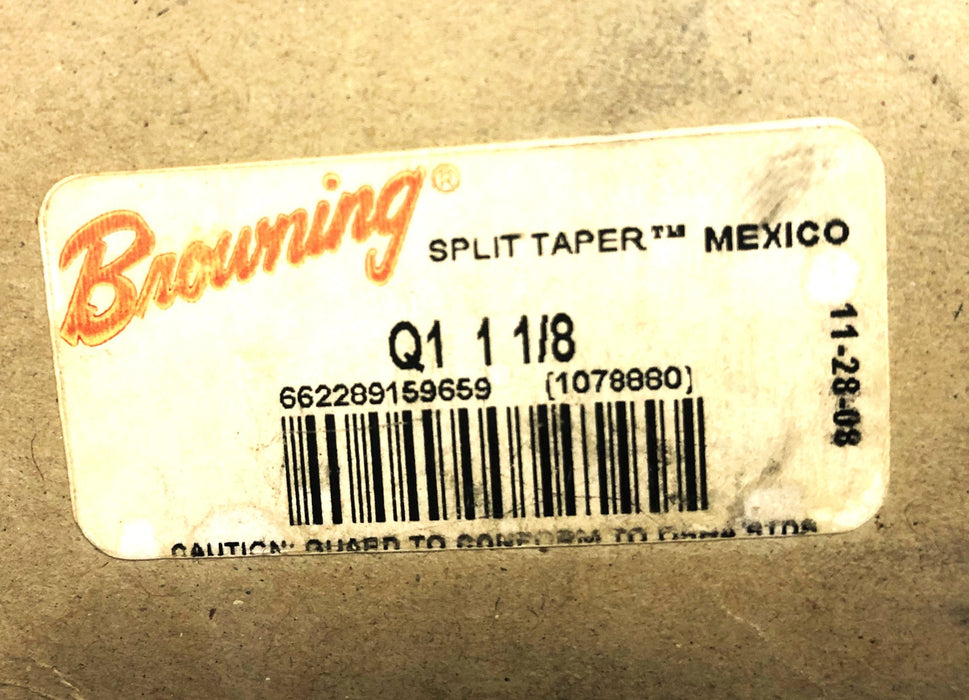 Browning Split Taper Bushing Q1 1-1/8 NOS