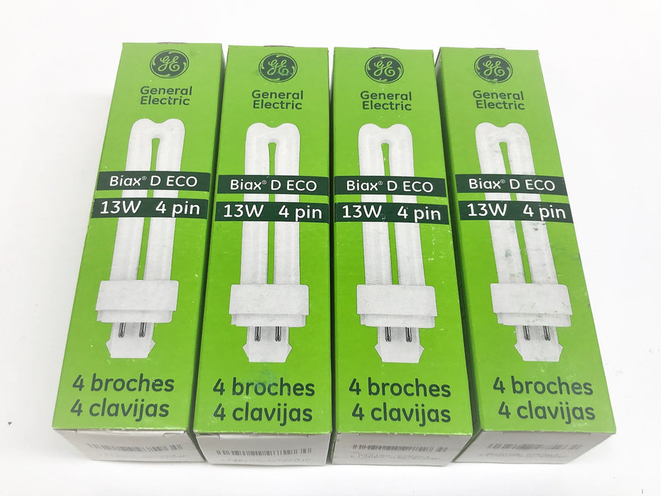 General Electric 13 Watt 4 Pin Fluorescent Lamp F13DBX  [Lot of 4] NOS