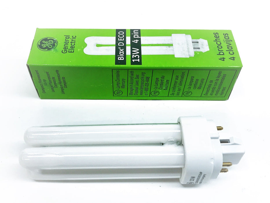 General Electric 13 Watt 4 Pin Fluorescent Lamp F13DBX  [Lot of 4] NOS