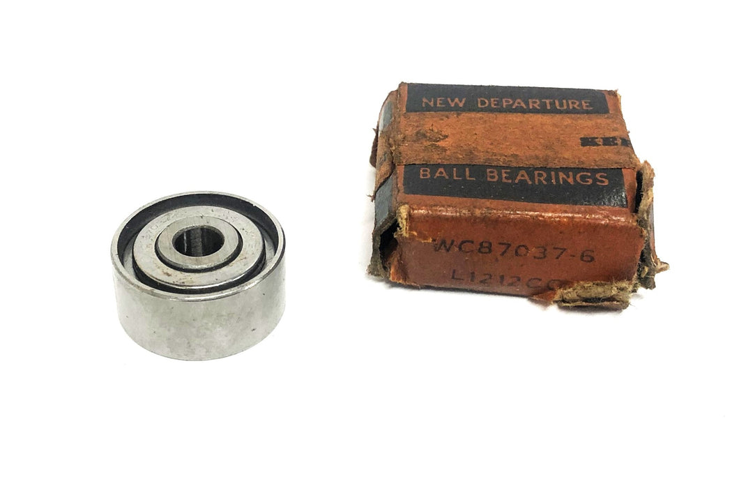 New Departure Single Row Ball Bearing WC87037-6 NOS
