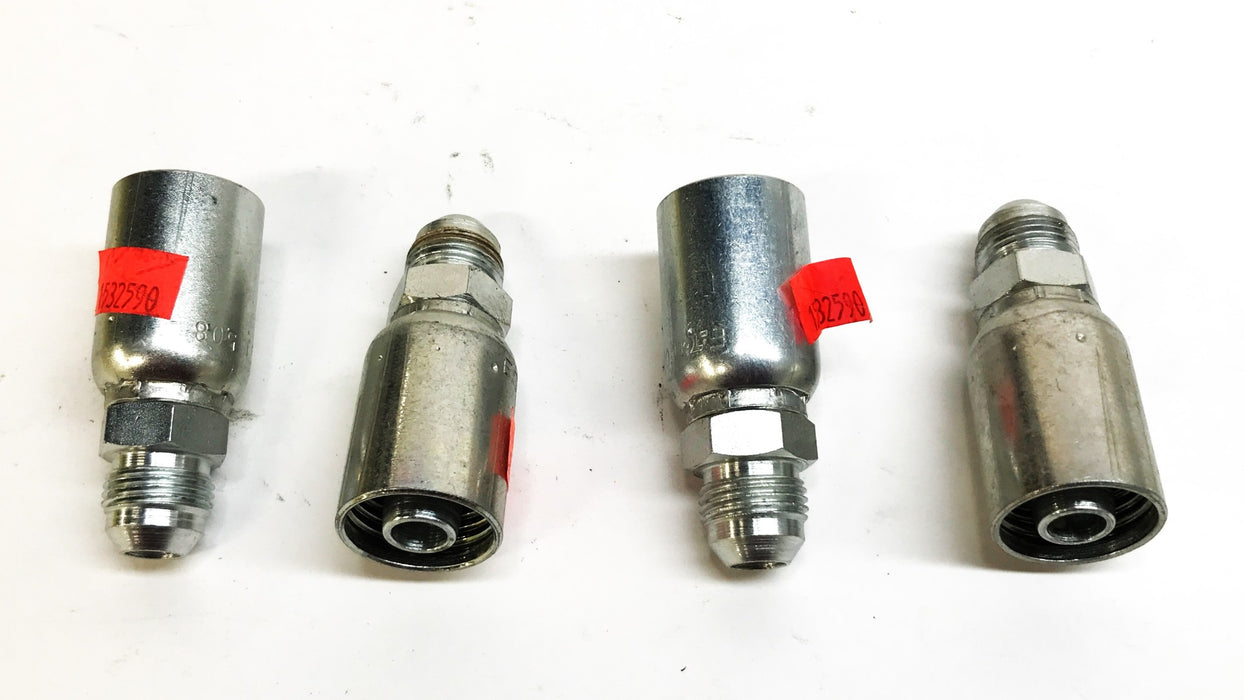 Eaton Weatherhead 1/2" Crimp Hydraulic Hose Fitting 08U-508 [Lot of 4] NOS