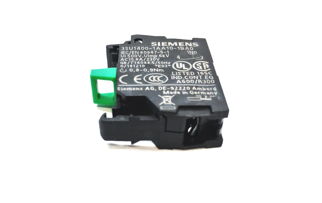 Siemens Push Button 3SU1100-0AB40-1BA0 NOS
