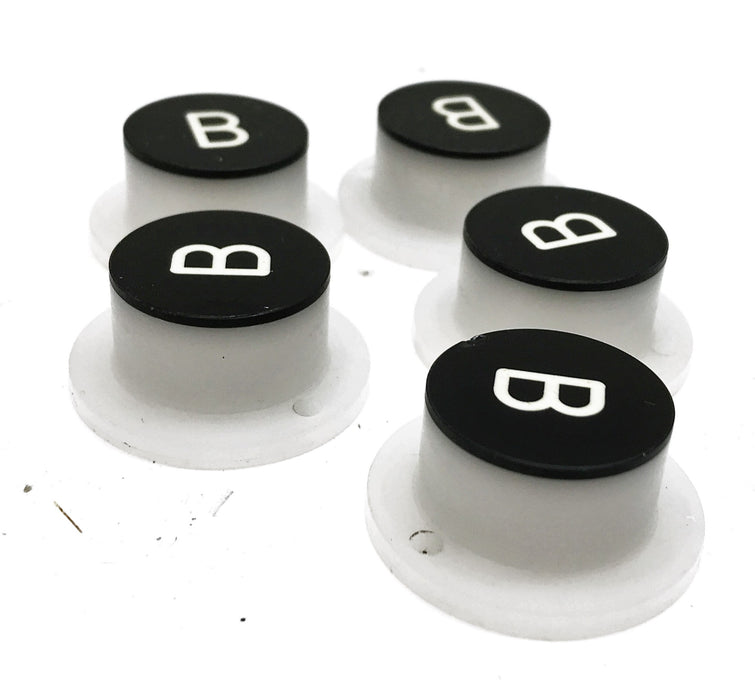 SRW Elevator Push Button Cap Marked "B" [Lot of 5] NOS