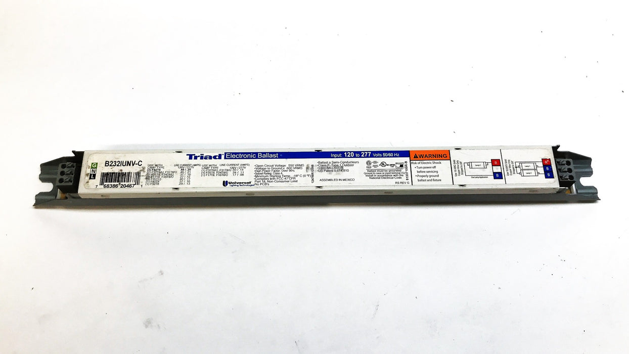 Universal Electronic Fluorescent Ballast B232IUNV-C NOS