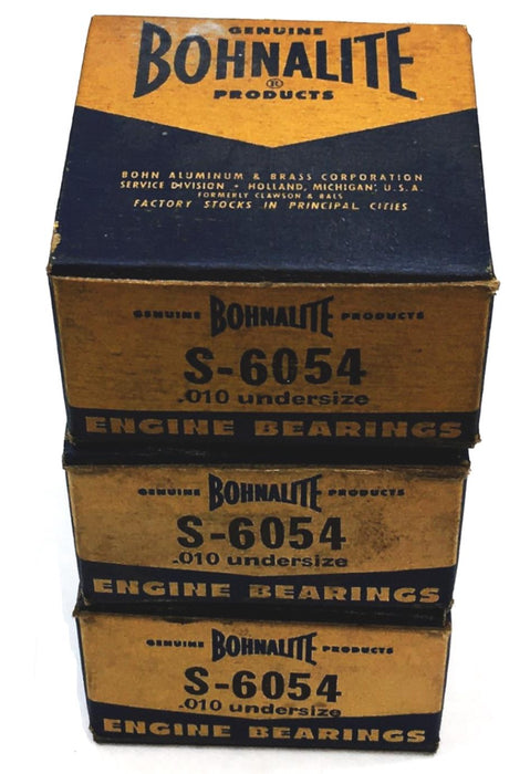 Bohnalite Engine Bearing S-6054 [Lot of 3] NOS