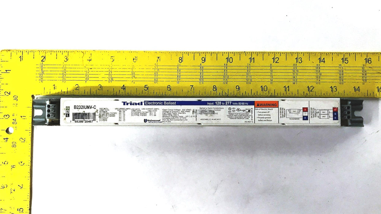 Universal Electronic Fluorescent Ballast B232IUNV-C NOS