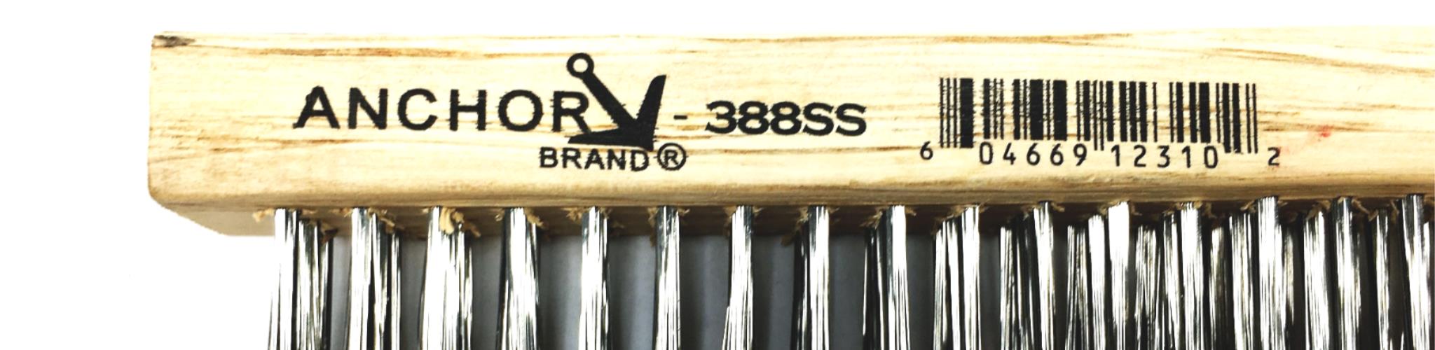 Anchor Curved Handle Scratch Brush 388SS [Lot of 4] NOS