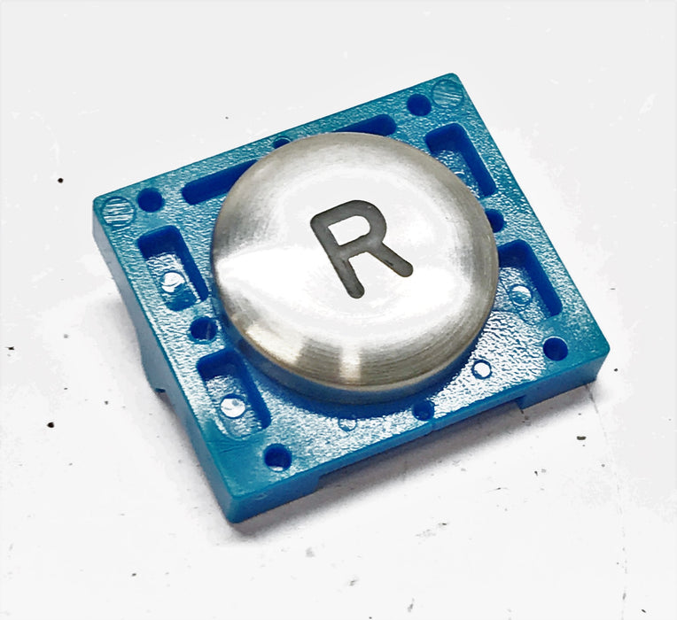 Unbranded Marked "R" Illuminated Elevator Panel Button NOS