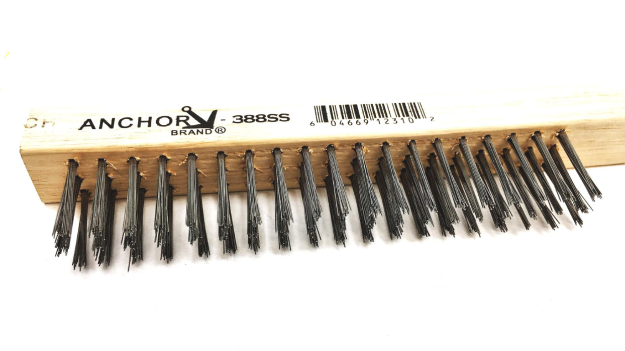 Anchor Curved Handle Scratch Brush 388SS [Lot of 4] NOS