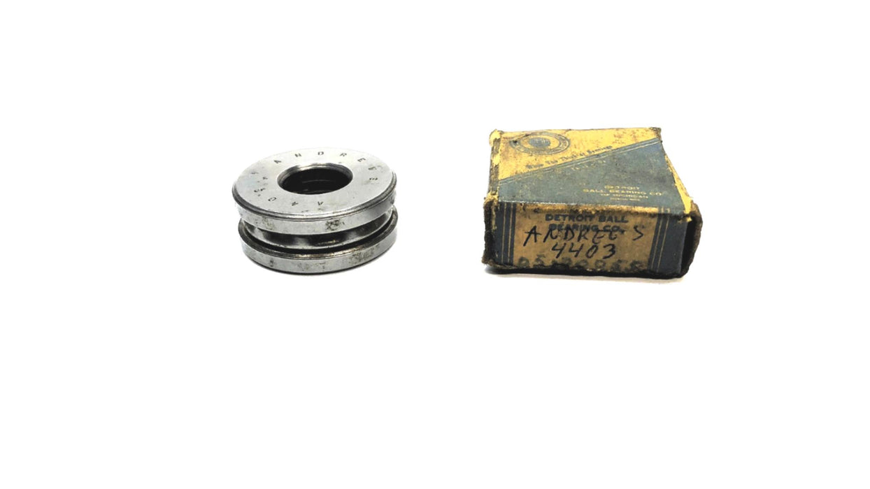 Andrews Thrust Ball Bearing 4403 NOS