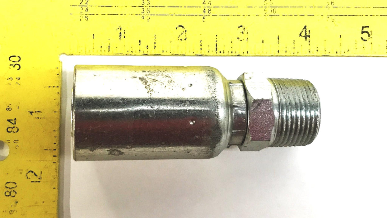 Eaton Weatherhead 3/4" Crimp Hydraulic Hose Fitting 12U-112 [Lot of 3] NOS