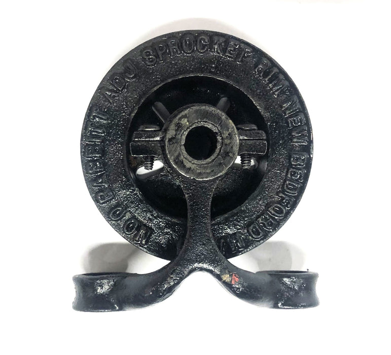 Babbitt 2-4 DIA Cast Iron Adjustable Sprocket Rim With Chain Guide NO. 0 NOS