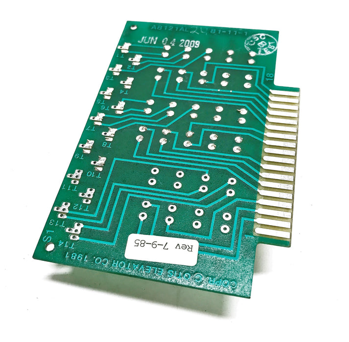 Otis Elevator Timer Board Board A8121AL