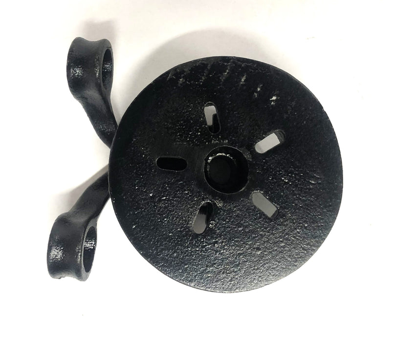 Babbitt 2-4 DIA Cast Iron Adjustable Sprocket Rim With Chain Guide NO. 0 NOS