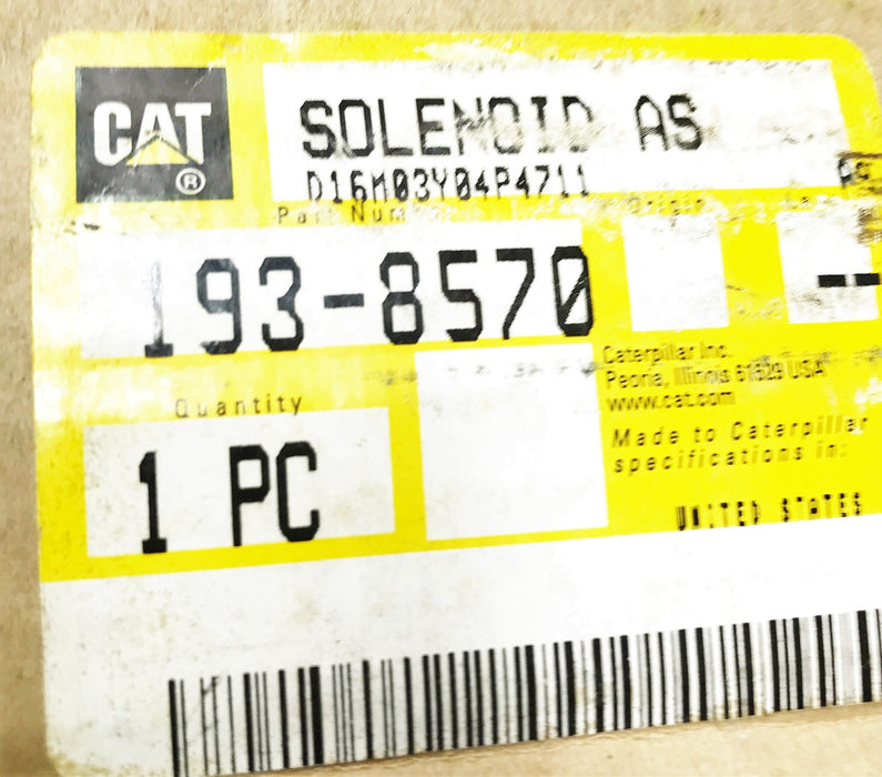 Caterpillar CAT OEM Solenoid Assembly 193-8570 (1115663) NOS