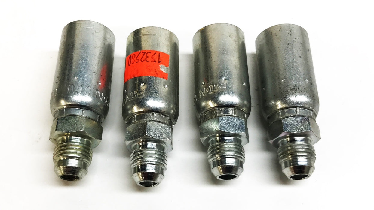 Eaton Weatherhead 3/8" Crimp Hydraulic Hose Fitting 06U-506 [Lot of 4] NOS