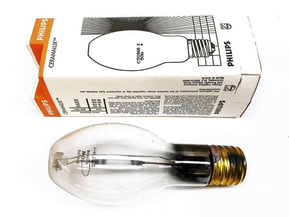 Philips 50 Watt Ceramalux Lamp C50S68 [Lot of 3] NOS