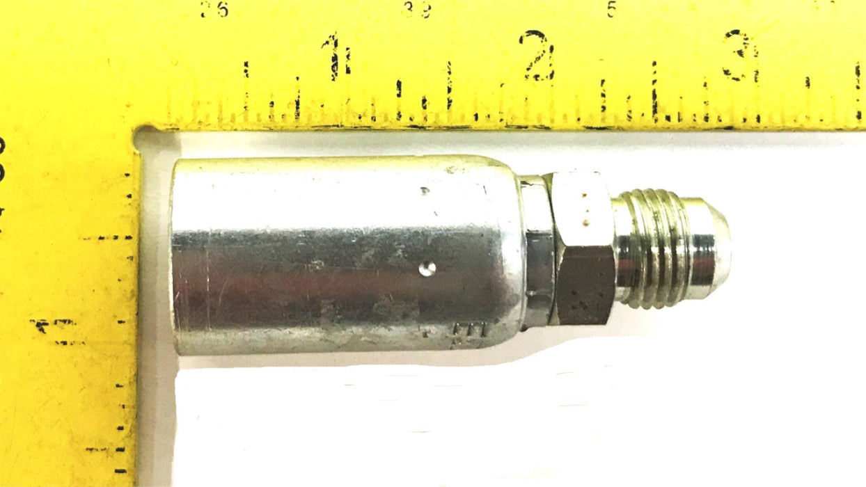 Eaton Weatherhead 3/8" Crimp Hydraulic Hose Fitting 06U-506 [Lot of 4] NOS