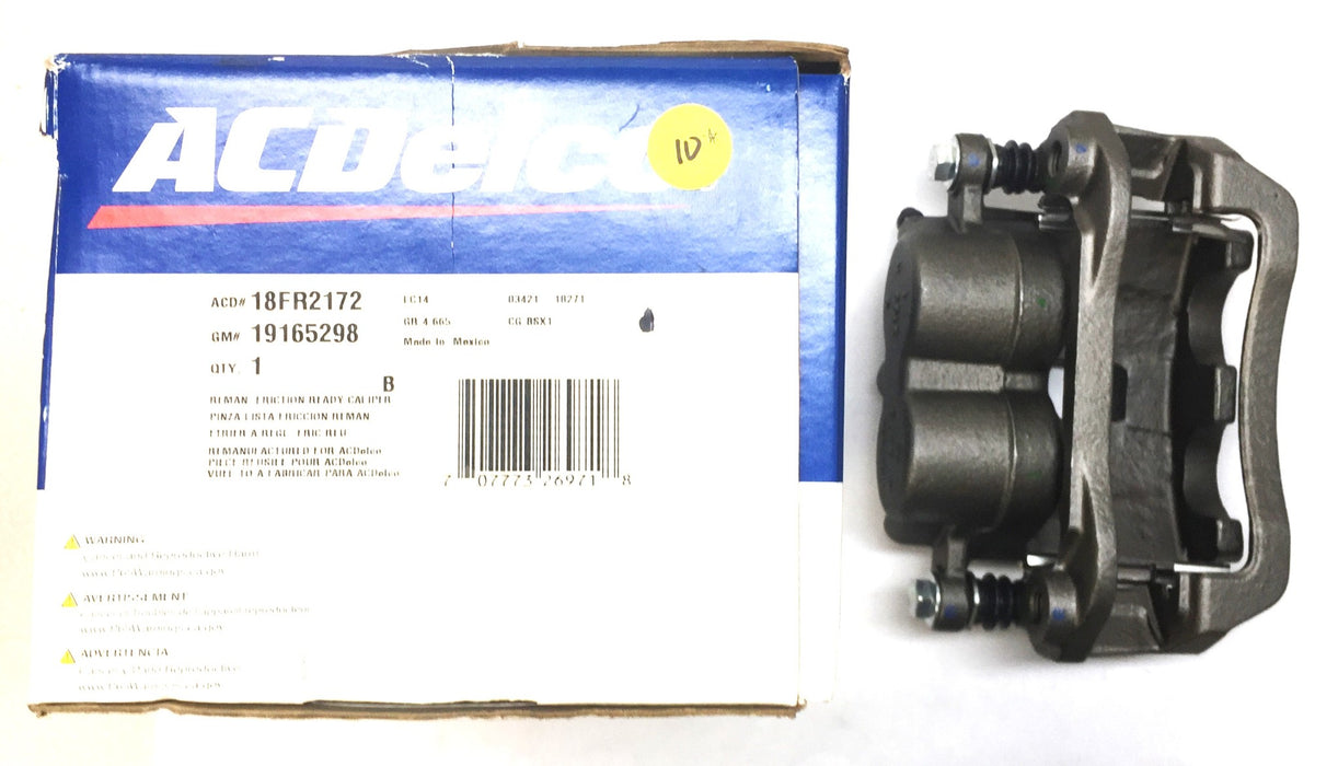 ACDelco/General Motors Friction Ready Caliper 18FR2172 (19165298) REMANUFACTURED