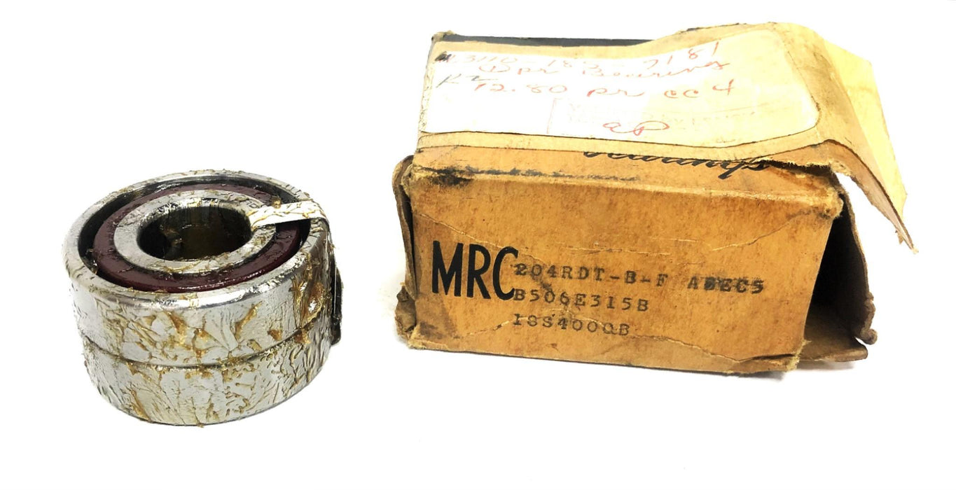 MRC ABEC 5 Single Row Ball Bearing Pair 204RDT-B-T NOS