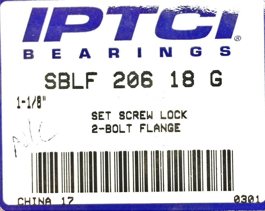 IPTCI Set Screw Lock 2-Bolt Flange SBLF20618G NOS