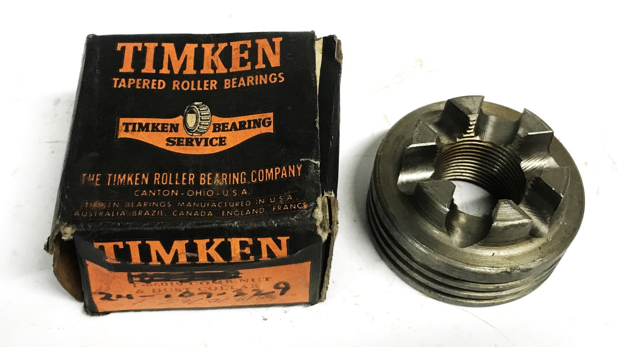 Timken Tapered Roller Bearing Accessory Nut and Dust Collar T56019 NOS