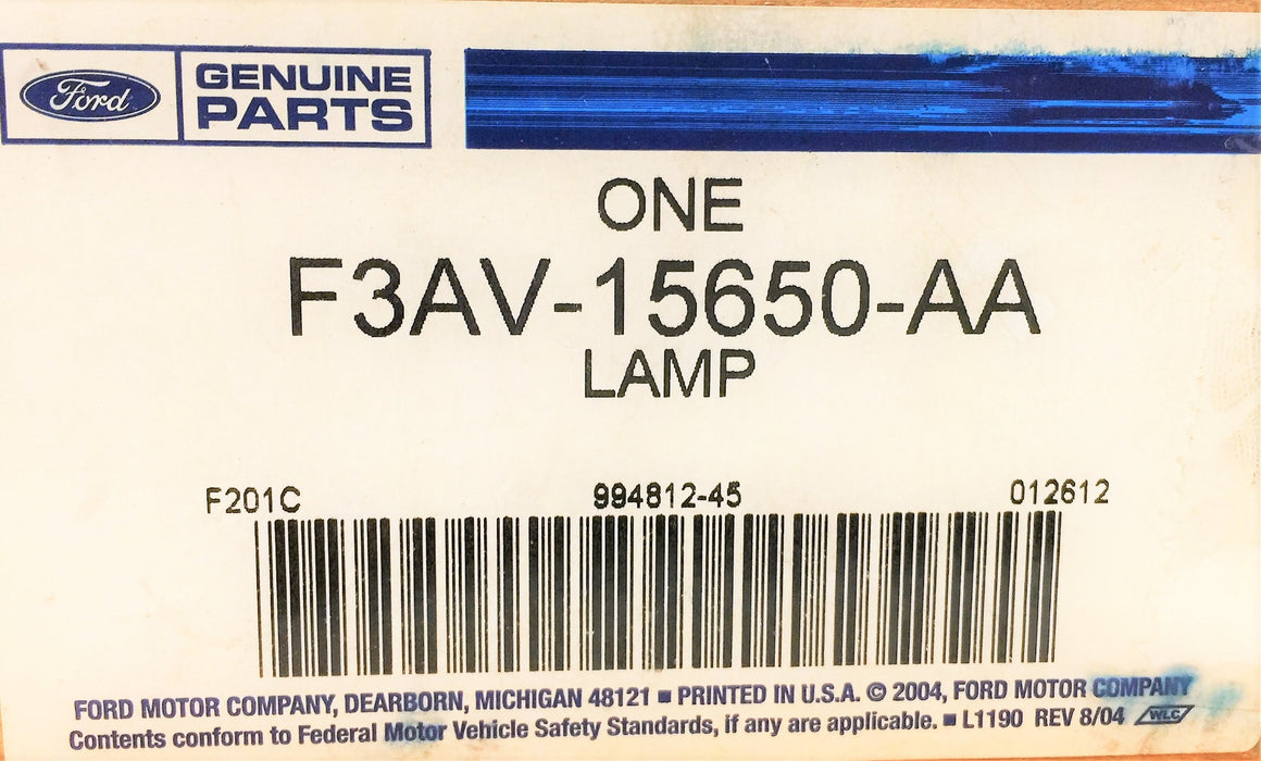 Ford Motor Company Dome Lamp F3AV-15650-AA (F3AV15650AA) NOS