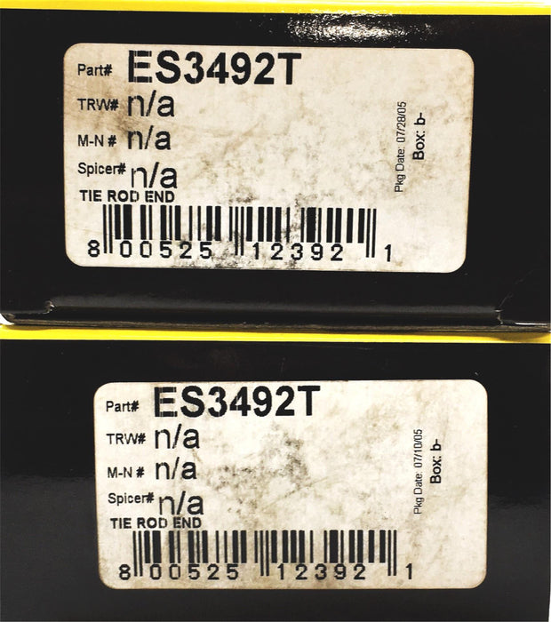 Mechanic's Choice Chassis Parts Tie Rod End Replacement ES3492T [Lot of 2] NOS